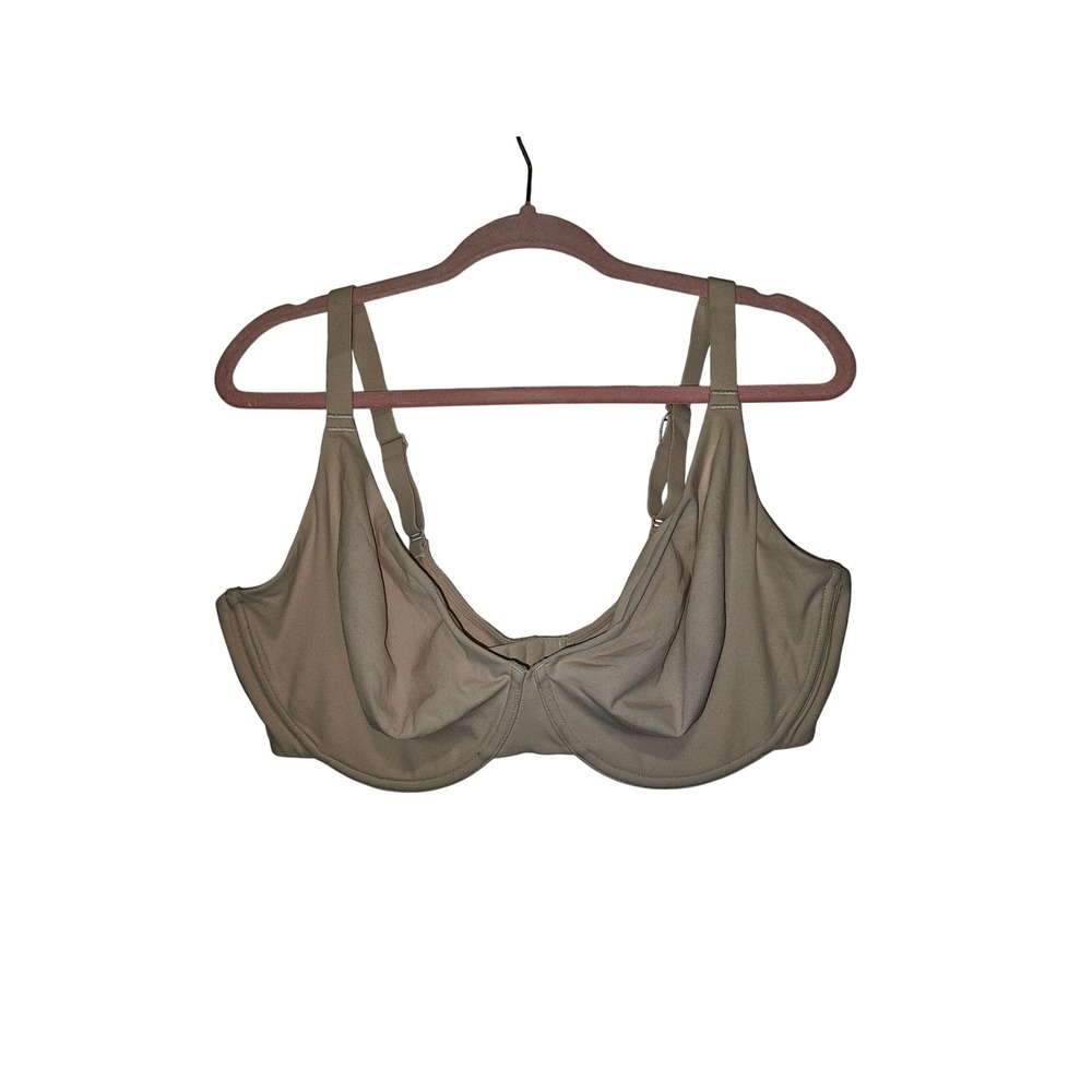 Delimira Womens Unlined Minimizer Bra Underwire Full Coverage‎ Beige W074 42DD